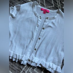 Lilly Pulitzer White Sweater Cardigan